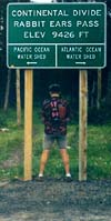 pretending to pee at the continental divide
