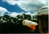 Hydrating before climbing the pass